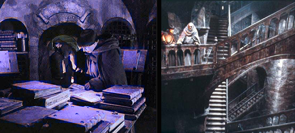 The library in The Name of the Rose